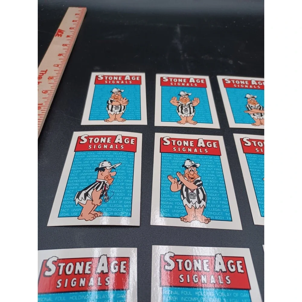 1993 Cardz Flintstones NFL Stone Age Signals Replacement Cards **read